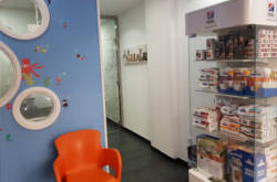 Sala de espera en centro veterinario